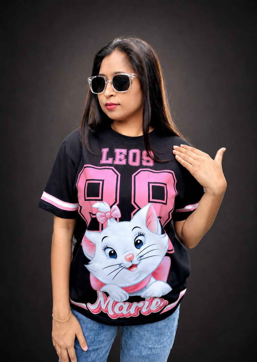 Marie Kitty Premium Black Premium Tshirts 👕 by Leos Wear