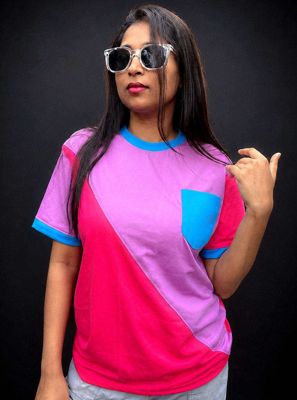 3 Tone Pocket T-shirt PMB by Leos Wear