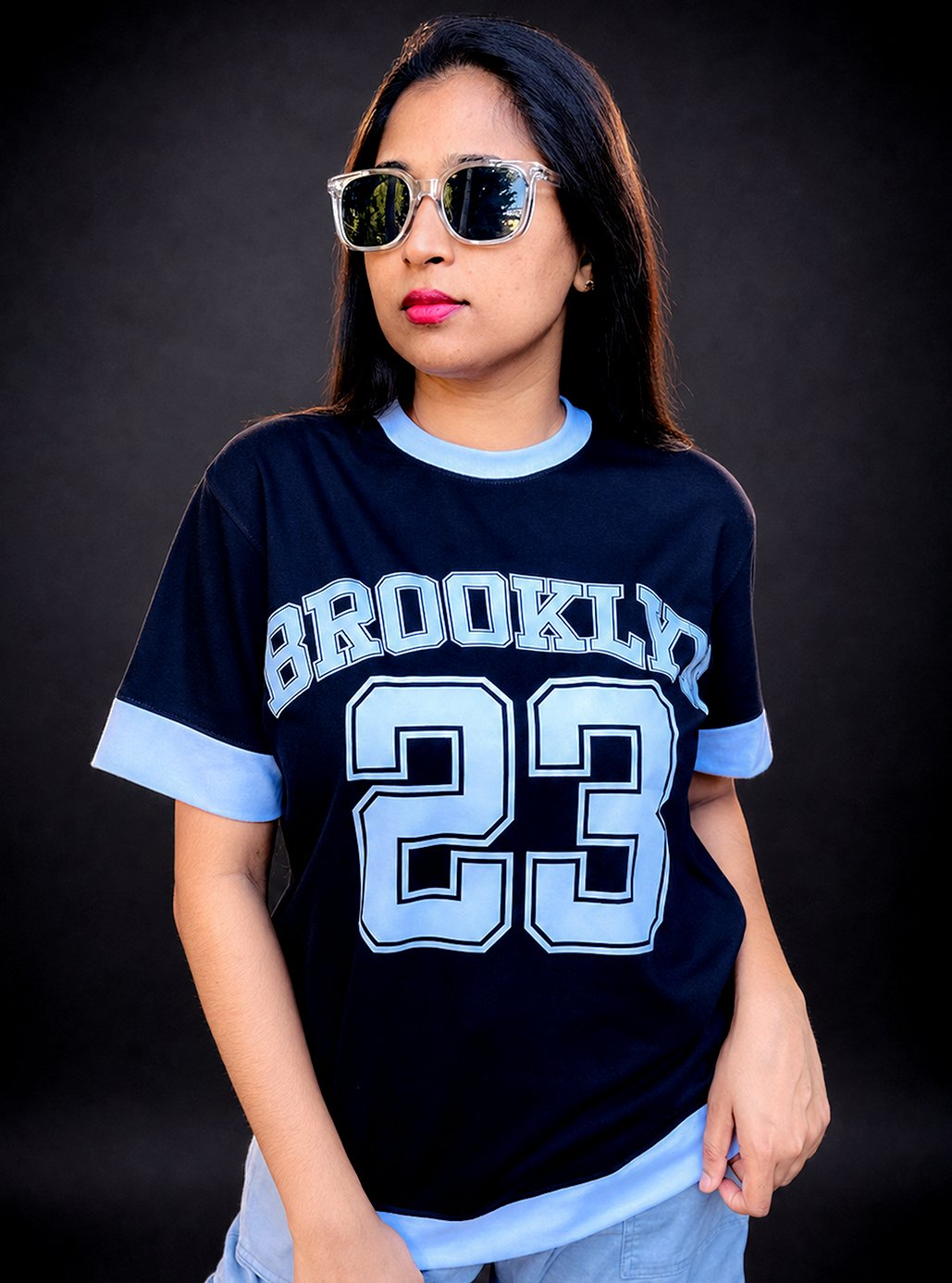 Brooklyn 23 Black A3 Size Printed T-shirts 🧥 by Leos Wear