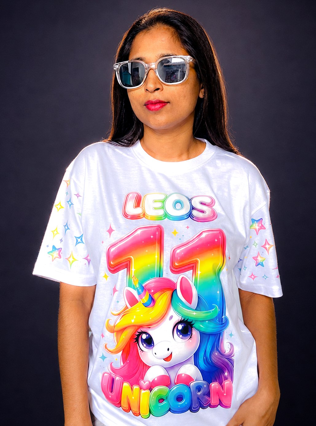 Unicorn Premium White Premium Tshirts 👕 by Leos Wear