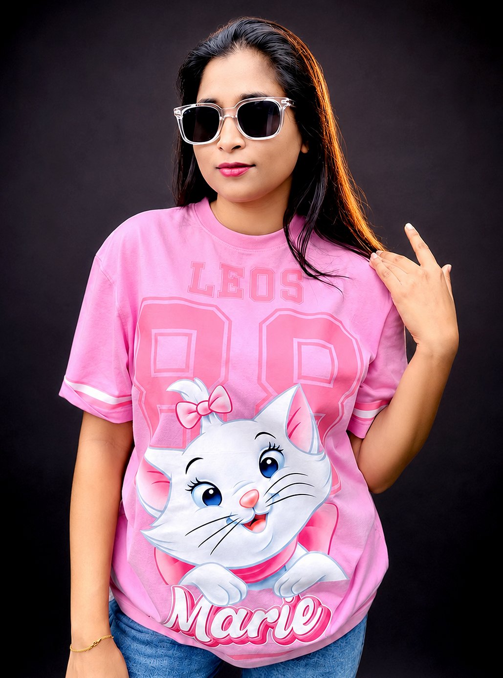 Marie Premium Pink Premium Tshirts 👕 by Leos Wear