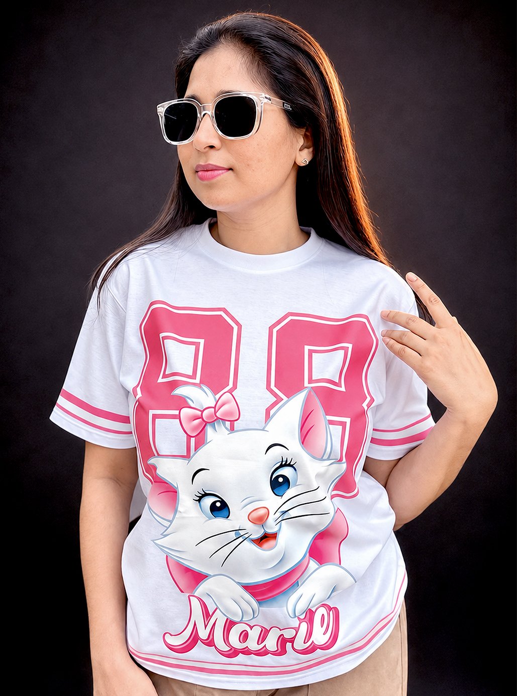 Marie Premium White Premium Tshirts 👕 by Leos Wear